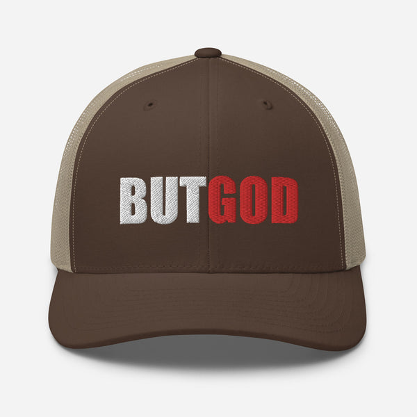 But God Embroidered Trucker Cap - Christian Hat