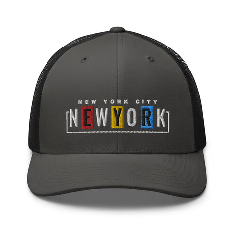 NYC New York City Embroidered Trucker Cap, Trucker Hat