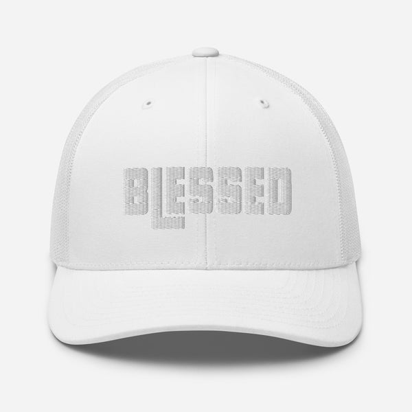 Blessed Embroidered Trucker Cap - Christian Hat