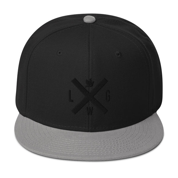 Let God Work 3d Puff Black Embroidered Snapback - Christian Hat