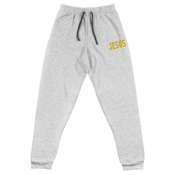 Jesus y/ Embroidered Unisex Joggers, Christian Apparel