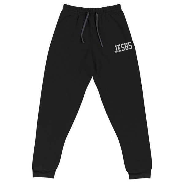Jesus w/ Embroidered Unisex Joggers, Christian Apparel