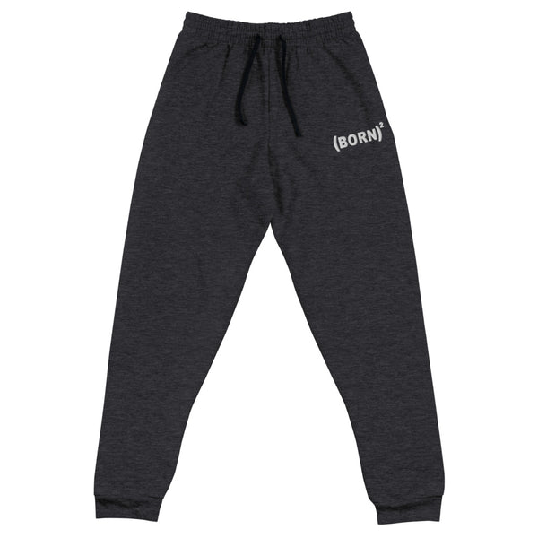 Born Again w/ Embroidered Unisex Joggers, Christian Apparel