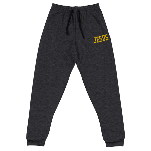 Jesus y/ Embroidered Unisex Joggers, Christian Apparel